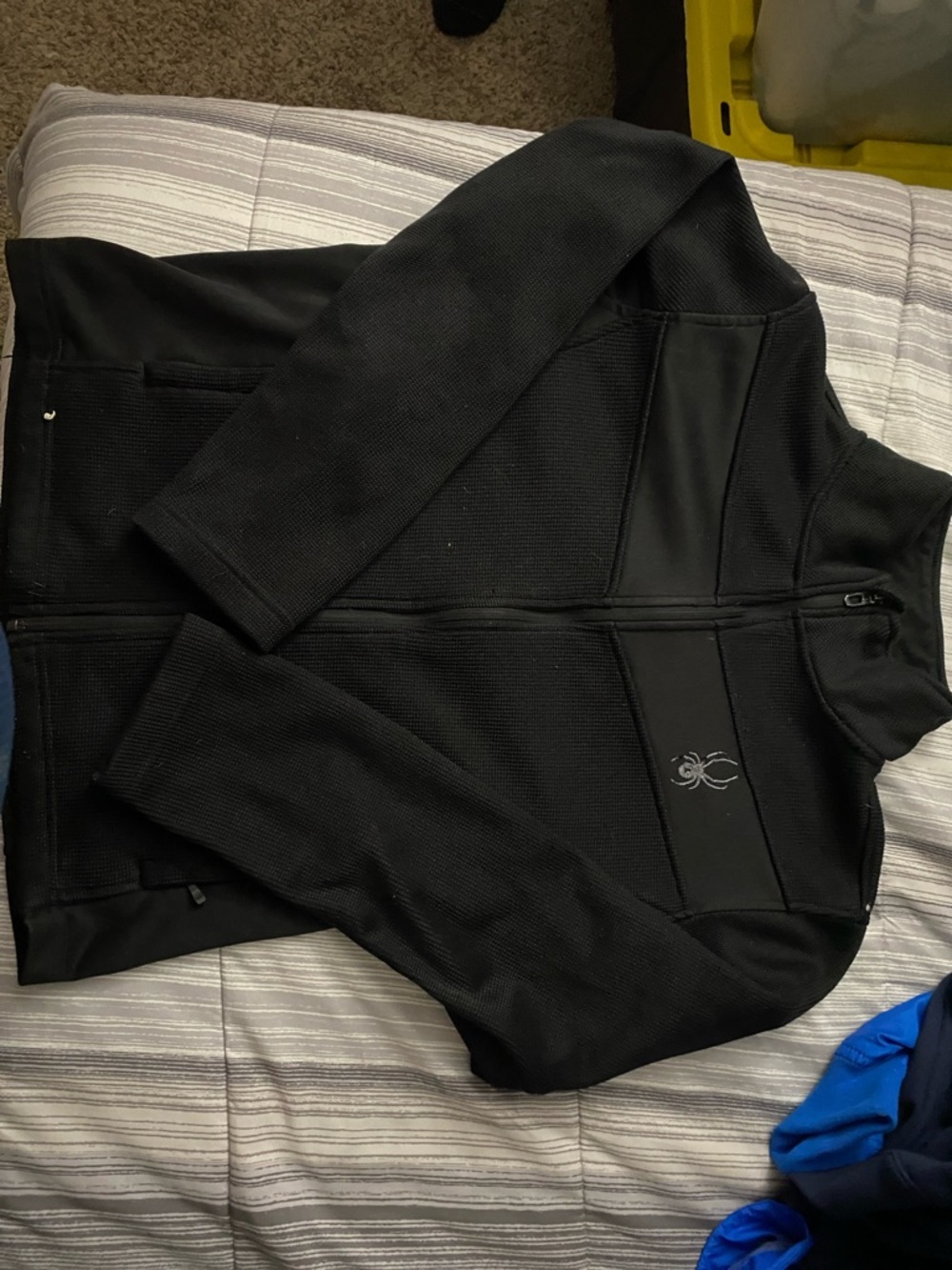 NWOT Spyder Black Full-Zip Performance Fleece Jacket Men’s Size Small